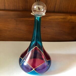 Italian Hand Painted Perfume Bottle